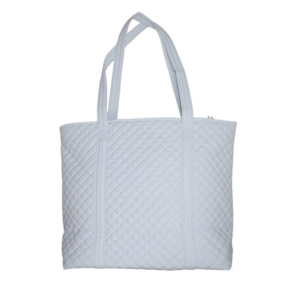 Vera Bradley Vera Tote Quilted Handbag Weekender Morning Glory Blue Travel NWT - Picture 8 of 10